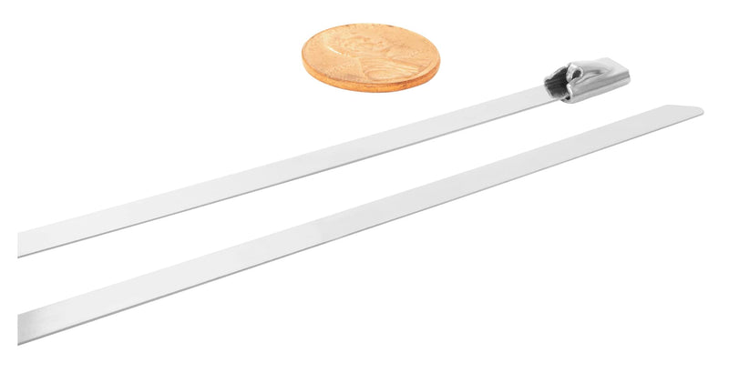 W2946 Performance Tool 14" SS 304 Cable Tie, 100 LBS (10 Pieces)