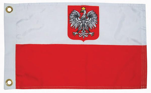 Poland Courtesy Flag with Eagle Taylor Made Products 93233 12x18", Boating Hardware & Maintenance Supplies
