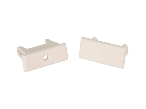 Window Covering Hardware RV Designer A320, Pleated Shade Rail Ends, 2 Per Pack, Oyster