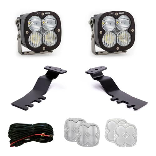 Baja Designs A-Pillar Light Kit XL 80 for Toyota 4Runner 2025+ - 2 PCS LED Lights with Toggle Harness and A-Pillar Mounting Accessories (Driving Combo; Clear)
