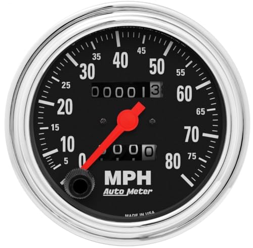 AutoMeter - Speedometer, Gauge, 3 3/8", 80MPH, Mechanic