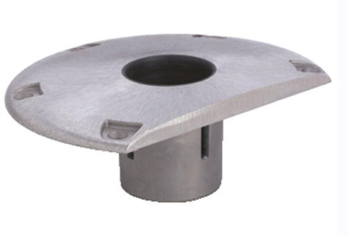 238322-1 Attwood 238 Series Socket Base - Aluminum, 9" D-Shaped