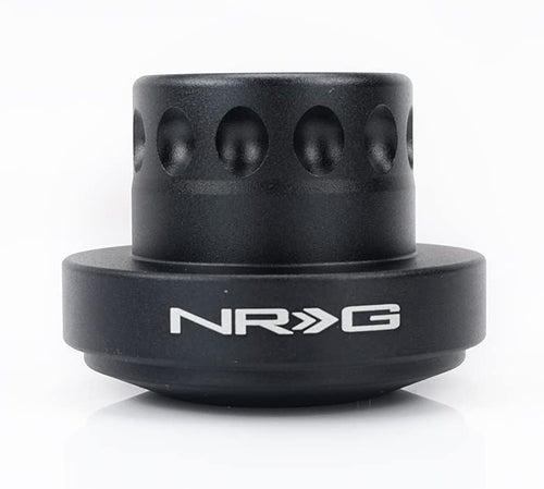 NRG Innovations Race Steering Wheel NRG-SRK-RL100H Quick Release Short Hub Adapter, Up to 1" shorter overall, Black Body