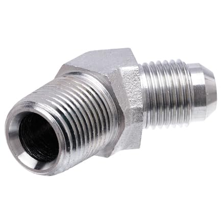 G60497-0602 nobrandname Male JIC 37 Flare to Male Pipe NPTF - 45 (SAE to SAE)