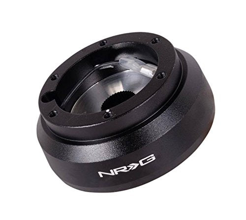 NRG Innovations Wheel NRG-SRK-188H Quick Release Short Hub Adapter 6 X 70mm Bolt Pattern, Retain Horn & Turn Signals, Black Body, Compatible With 79-83 Porsche 911