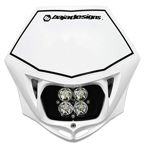 Baja Designs Squadron Sport Motorcycle Headlight Kit with White Shell (D/C)