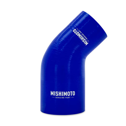 Mishimoto 45-Degree MMCP-R45-2535BL Silicone Transition Coupler, 2.50" to 3.50", Blue