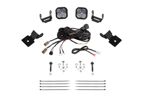 Stage Series Diode Dynamics A-Pillar Pod Kit compatible with Polaris RZR Pro 2020-2023, SS3 Sport White Combo