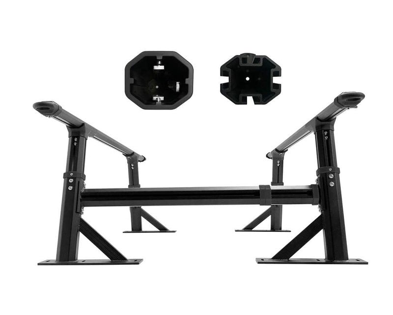 Freedom Rack Side Support Bars, Overland Vehicle Systems 22040104, Short Bed Application, 8' Beds