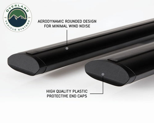 Black Overland Freedom Crossbars 55" Straight