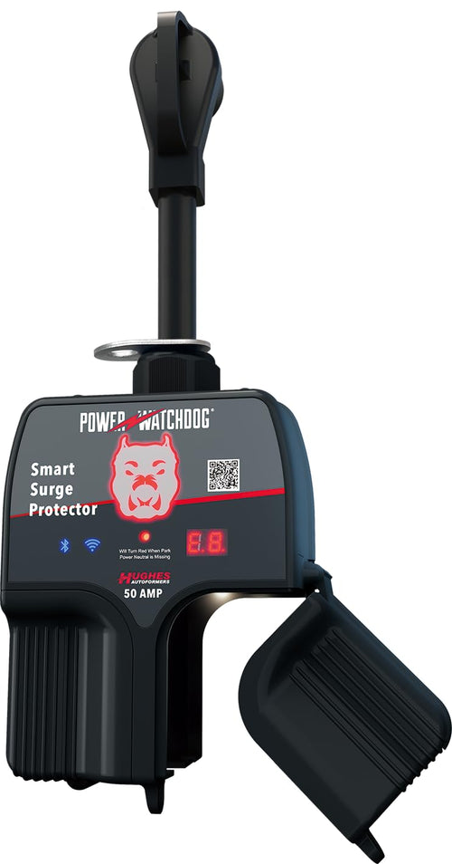 Smart RV Power Watchdog PWD50W Portable Surge Protector 50 Amp - Patented WiFi and Bluetooth Connectivity - Monitor Voltage/Amperage/Wattage - IP65 Water-Resistant