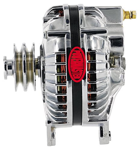 Chrome Powermaster 17019 Alternator (90A 2V Round Back Pulley)