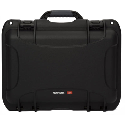 Medium Nanuk 918 Waterproof Hard Case with Foam Insert 16.9" x 12.9" x 9.3" - Black