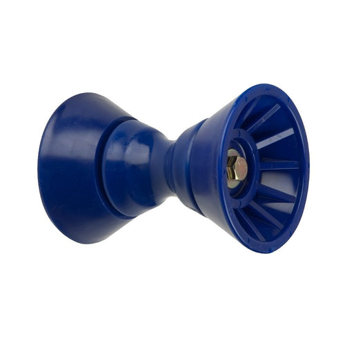 Bow Bell Roller Assembly - CE Smith - Durable Marine Tool - 4" Wide - 1/2" Shaft - Blue