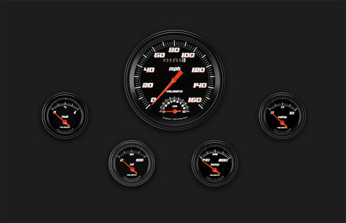 Velocity Black Classic Instruments VS65BBLF Speedtach/F/O/T/V - GM