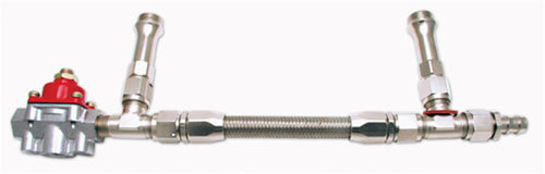 By Pass Reg Fuel Line Kit Quick Fuel #8 AN Silver 34-8000BPQFT