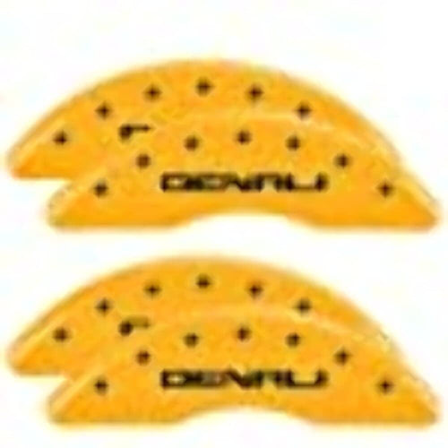 MGP 34219SDNLYL Caliper Covers Yellow Powder Coat Finish, Black Characters, Set of 4