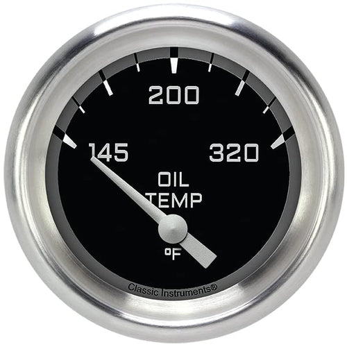 AX228GAPF Classic Instruments AutoCross Gray 2-5/8" Oil Temperature Gauge