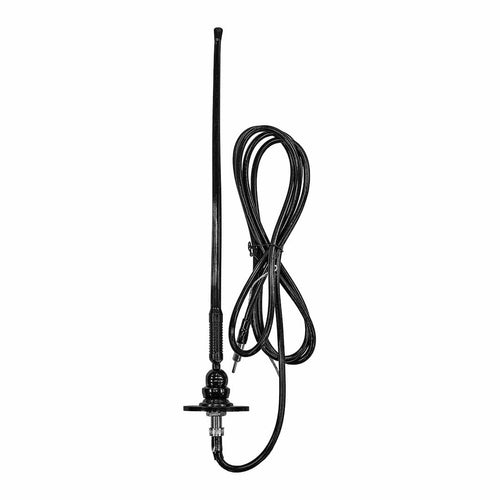 Jensen 44US01R ASA Electronics Rubber Mast AM/FM RV Antenna - Top or Side Mount