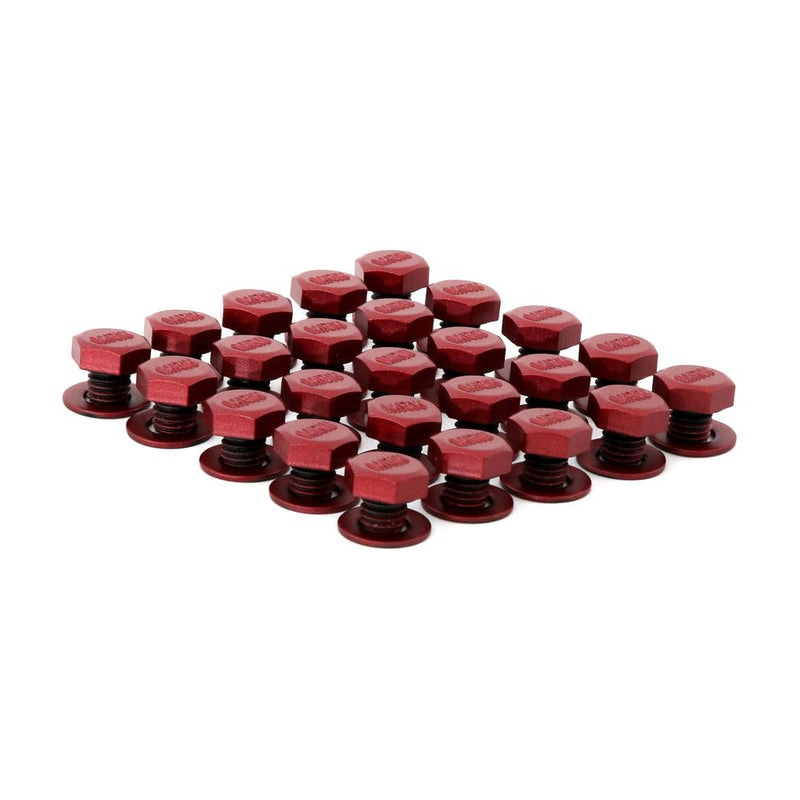 Lip Bolt Method Race Wheels, Matte RED MRW, M8x1.25MM, KIT
