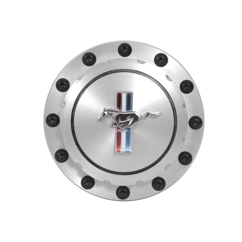 Billet Fuel Cap Scott Drake B-9030-H Horse Emblem