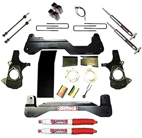 Skyjacker Suspension Lift Kit C7661PK-N w/Shock Nitro Shocks 6 in. Lift Incl. Adjustable Front Struts Rear Blocks