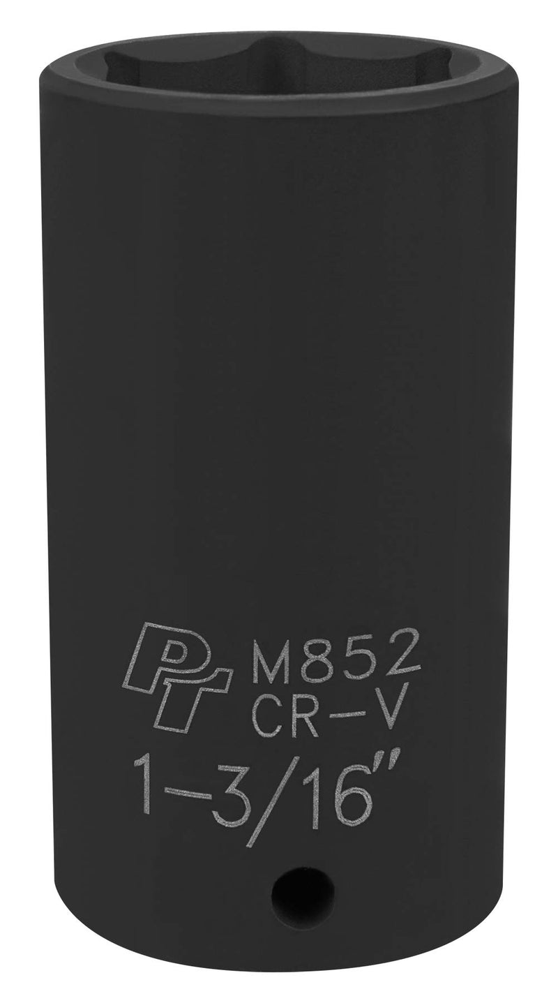 1/2-Inch Drive Performance Tool M852 6-Point Impact Socket, 1-3/16