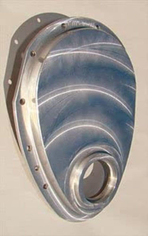 Billet Style Milodon Aluminum Timing Cover for Small Block Chevy