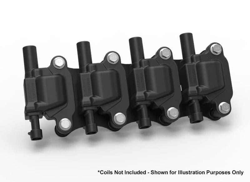 Holley EFI 561-130 Remote Relocation Bracket Igntion Coil, Black Finish, Pair