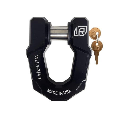 Redeemer D-Ring Shackle, 71014 | Single Pack, Black Anodized Aluminum, Heavy-Duty for Use with Tow Strap for Off-Road Vehicle Recovery - Includes Locking Pin for Redeemer Shackle