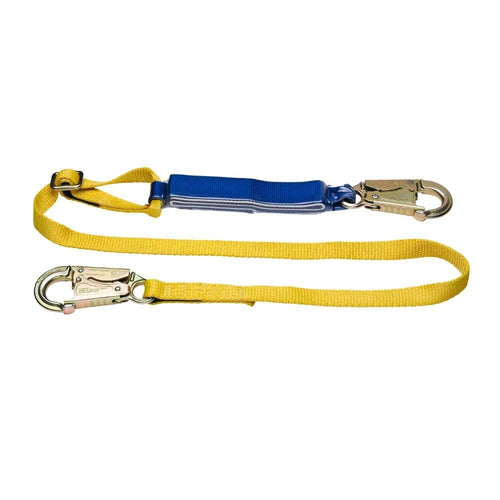 6 Ft Werner Decoil Adjustable Single Leg Lanyard (Dcell Shock Pack Snaphook 1 In Web)