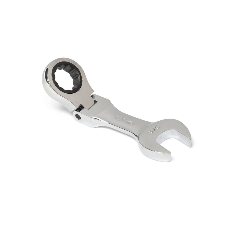 7 Pc. GEARWRENCH 12 Pt. Stubby Flex Head Ratcheting Combination Wrench Set, SAE - 9570