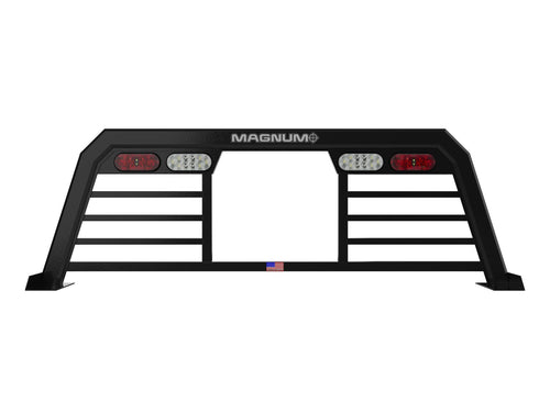 High Magnum Pro Lighted Headache Rack Bars with Window | Fits 20-22 Ford Super Duty