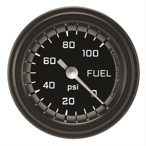 AX146GBLF Classic Instruments Gray 2-1/8" Fuel Pressure Gauge, AutoCross 100 psi