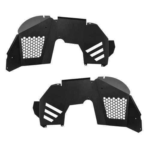 NIXON OFFROAD Front Inner Fender Liners Compatible Flares fit for 2018 2019 2020 2021 2022 2023 2024 2025 2026 Jeep Wrangler JL/JLU