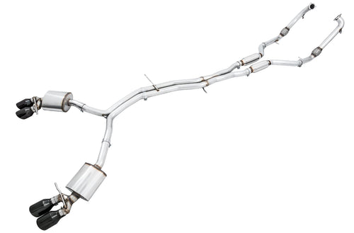 AWE Exhaust SwitchPath for Audi B9 S4 - Non-Resonated - Diamond Black 102mm Tips (3025-43034)