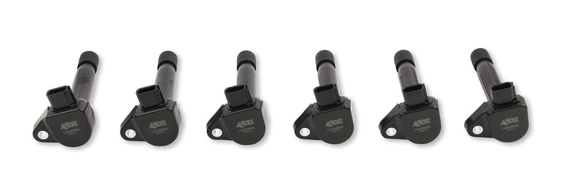 140085K-6 ACCEL Ignition Coil - Black, 6-Pack
