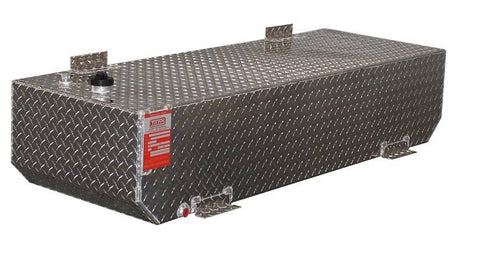 Diamond plate aluminum refueling tank - Aluminum Tank Industries DOT approved - 62 gallon rectangle TTR65