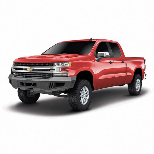 TrailFX FLDB011TI Front Bumper, One Piece Design, Direct Fit, OE Sensor Compatible, Black Titanium Powder Coated Steel, Fits 2022-2025 Chevrolet Silverado 1500