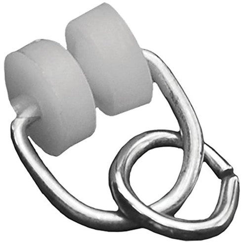 Nylon Two Wheel Carrier RV Designer A101, Fits I Beam Track, 14 Per Pack, Window Covering Hardware , White