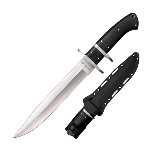 Cold Steel 8.25" Black Bear Classic VG-10 San Mai III Clip-Point Blade 5" G-10 Handle Fixed Blade Knife w/Secure-Ex Sheath