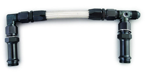 Size (-8) Fragola 920003-BL Black x 7/8-20 Dual Inlet 4150 Fuel Line Kit