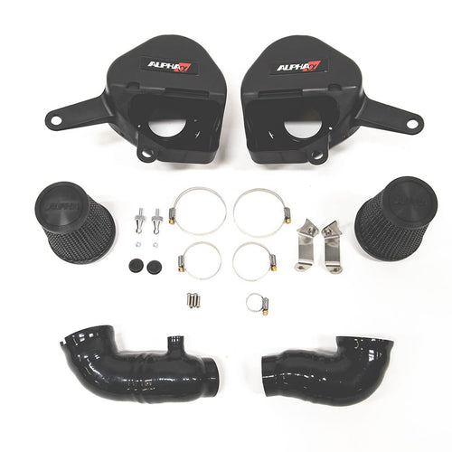 Red Alpha AMS Cold Air Intake Compatible with 2016-19 Infiniti Q50 3.0TT / 17-19 Q60 3.0TT