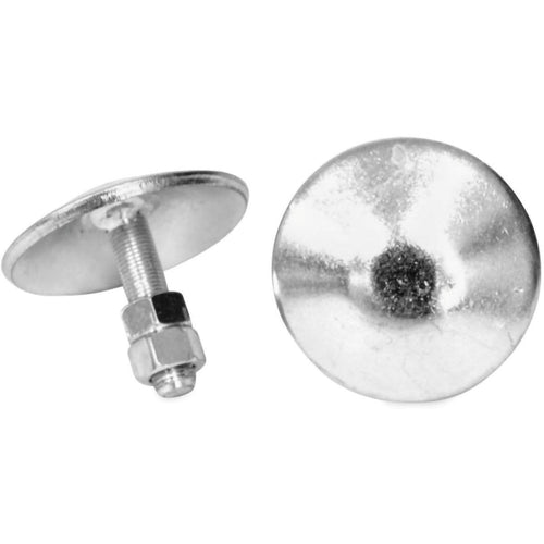 Snow Plow Blade Protector WARN 38330: Skid Shoe with Round Threaded Shaft, 1 Pair