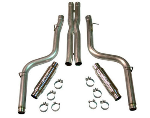 Exhaust System SLP D31004 (2005-14 6.1L/6.4L SRT-8 Charger/Magnum/300C "LoudMouth" (modular); use w/#D30003#D30003A/stock exhaust manifolds)