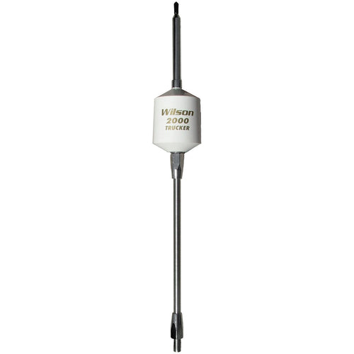 Wilson T2000 Series 305-497 Black Mobile CB Trucker Antenna with 10-Inch Shaft 49-Inch Steel Whip 3500 Watts AM|FM Ready CB Radio Antenna - White