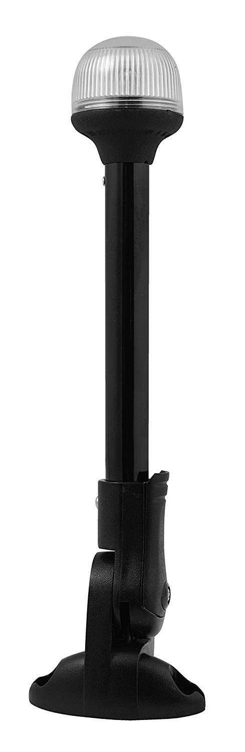 Folding 12” All-Round Incandescent Pole Light Attwood 5358-P12-7