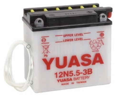 Yuasa 12N5.5-3B YUAM2255B Battery, Multi-Colored