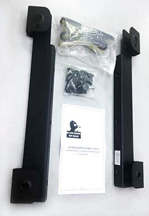 Black Off Road Horse Bracket Black Compatible with 2015-2020 Ford F-150|2019-2023 Ram 1500|2019-2023 Ram 2500|2019-2023 Ram 3500-RBB-FO
