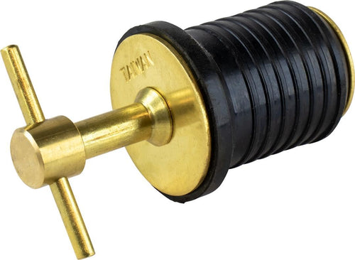 Brass T-Handle Drain Plug Sea Dog - 1-1/4"